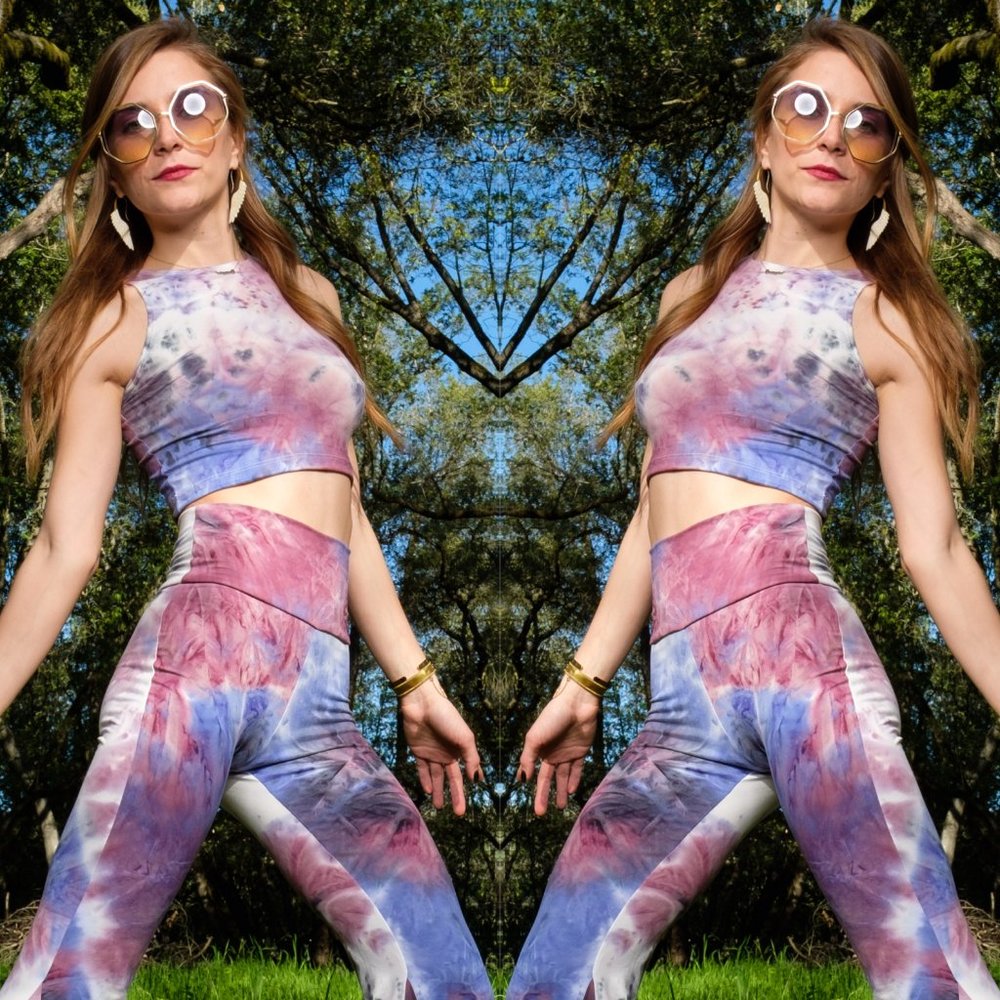 Tie Dye Vegan Suede Tank Top - Warrior Within